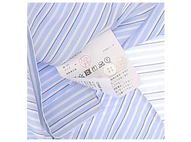 Autre Marque Camisa de algodão às riscas azul PLAY COMME DES GARCONS - vista 6