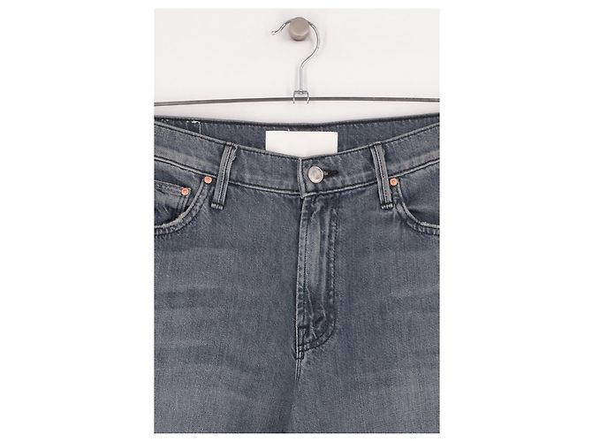 Jeans Mother a gamba larga in cotone grigio Taglia 29 - vista 3