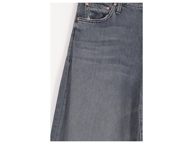Jeans Mother a gamba larga in cotone grigio Taglia 29 - vista 4