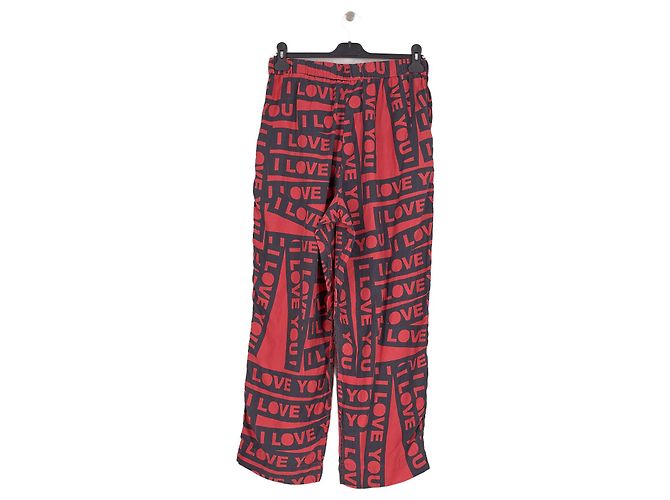Autre Marque Rote Seidenhose - Ansicht 2