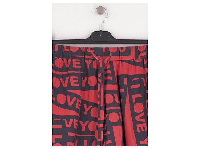 Autre Marque Rote Seidenhose - Ansicht 3
