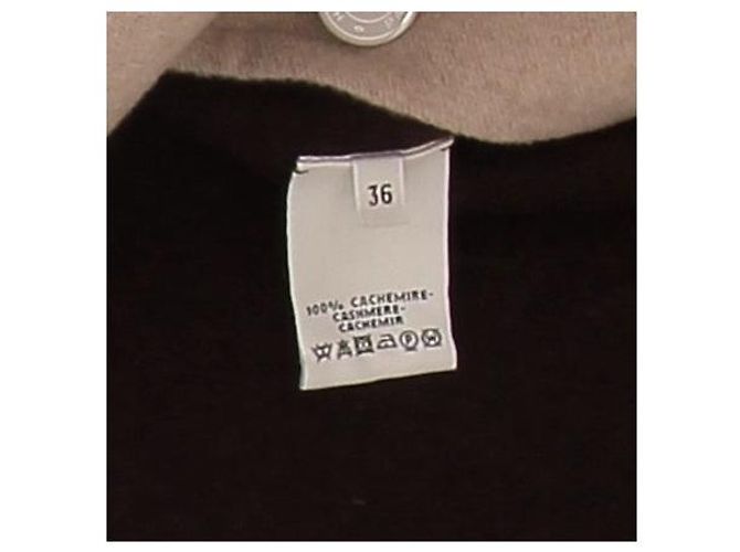 Hermès Kaschmir-Mantel in Beige und Braun - Ansicht 5