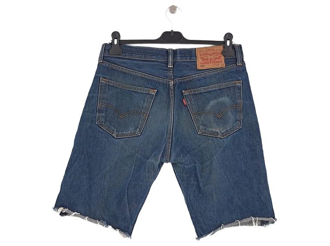 Levi's Blaue Denim Shorts Baumwolle Größe 33 - Ansicht 2