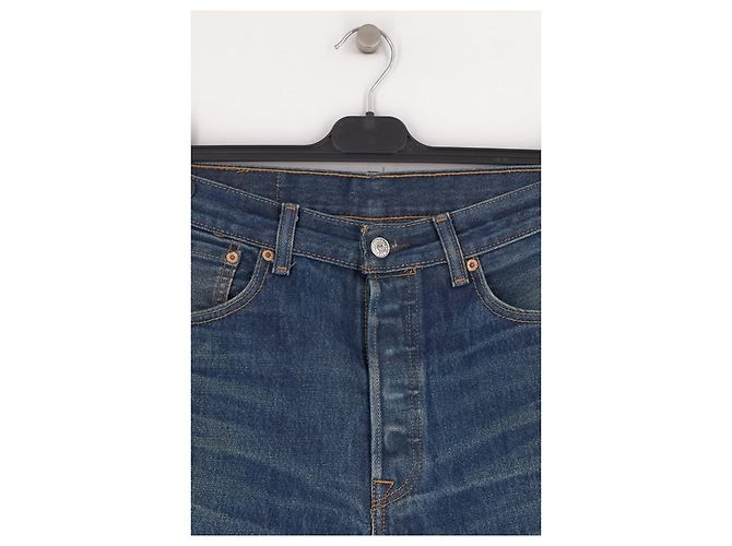 Levi's Blaue Denim Shorts Baumwolle Größe 33 - Ansicht 3
