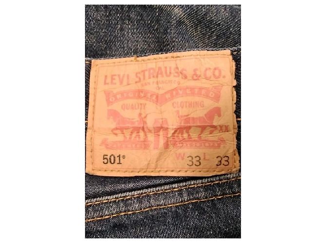 Levi's Blaue Denim Shorts Baumwolle Größe 33 - Ansicht 5