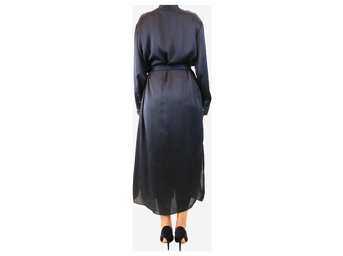 The Row Abito camicia in raso Navy - size UK 10 - vista 2