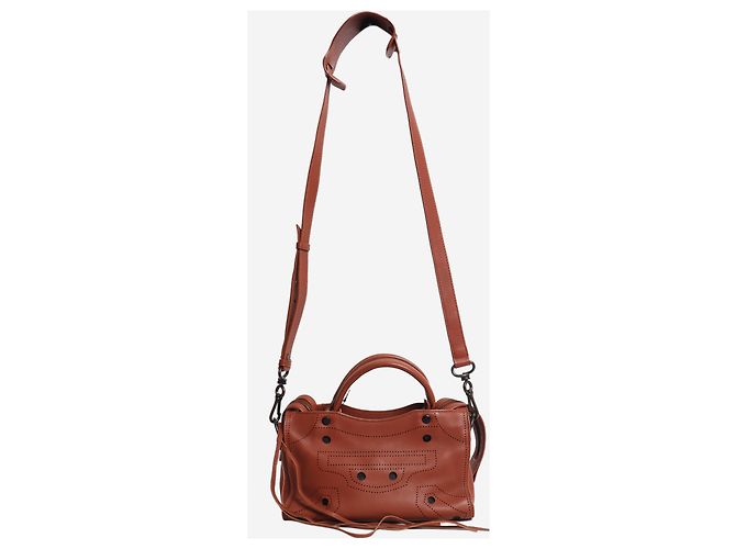 Balenciaga Mini City Tasche braunes Leder - Ansicht 3