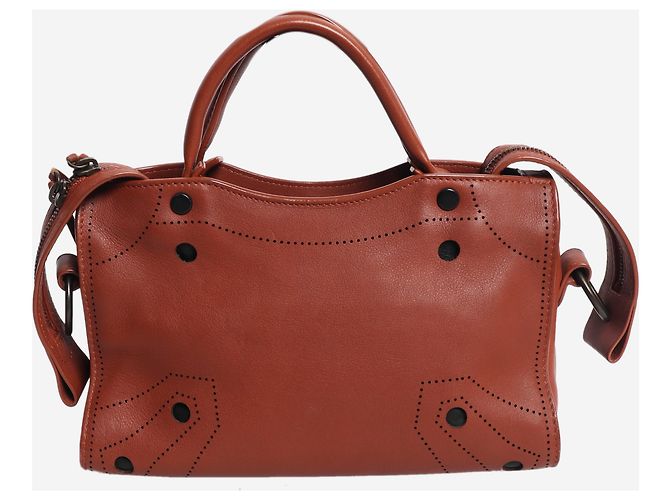 Balenciaga Mini City Tasche braunes Leder - Ansicht 5