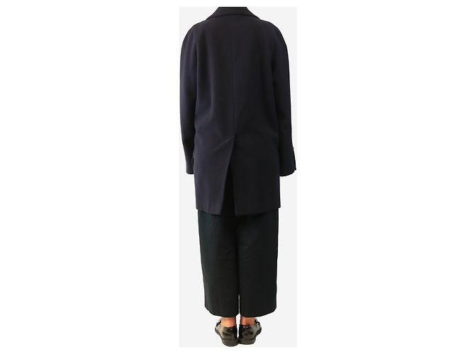 Autre Marque Navy double-breasted peacoat - size UK 10 - view 2