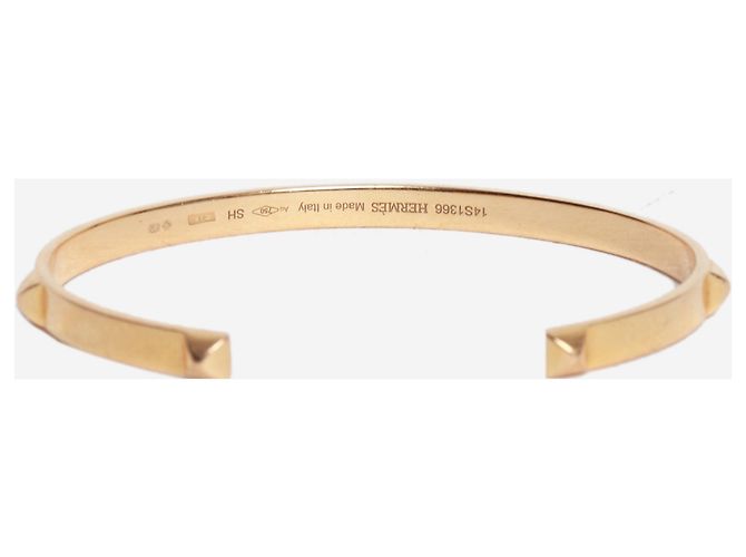 Hermès Pulsera mini Clous en oro rosa 18k - vista 2
