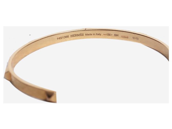Hermès Pulsera mini Clous en oro rosa 18k - vista 3