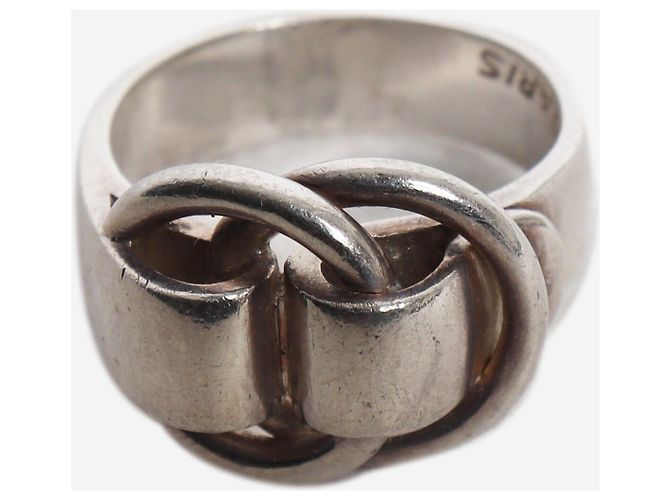 Hermès Silver Deux Anneaux Ring Silber - Ansicht 3