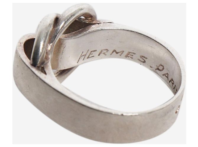Hermès Silver Deux Anneaux Ring Silber - Ansicht 4