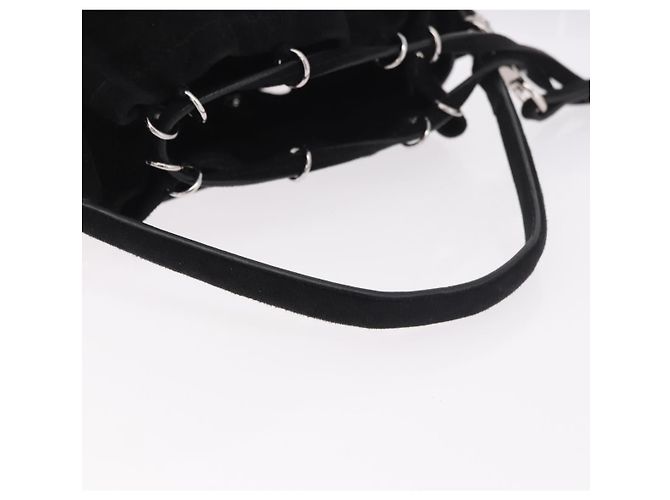 PIERRE HARDY Bolsa de Ombro Suede 2way Black Silver - vista 7