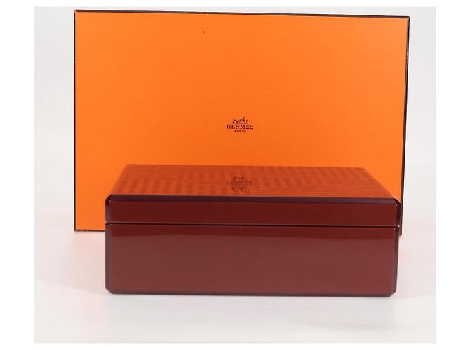 Hermès HERMES Daedalus Facet H Jewelry Box plastic Red - vista 12