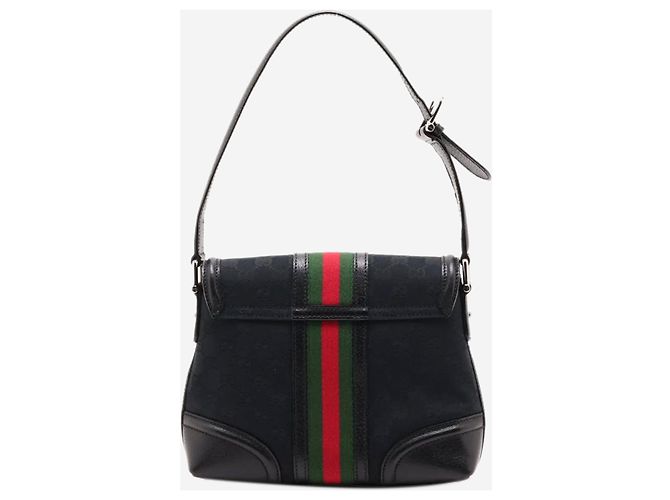 Gucci Borsa a tracolla Black GG Supreme Sherry Line - vista 2