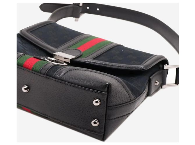Gucci Borsa a tracolla Black GG Supreme Sherry Line - vista 3