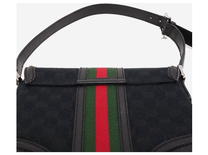 Gucci Borsa a tracolla Black GG Supreme Sherry Line - vista 6