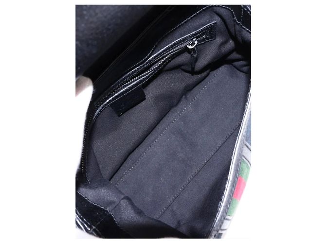 Gucci Borsa a tracolla Black GG Supreme Sherry Line - vista 7