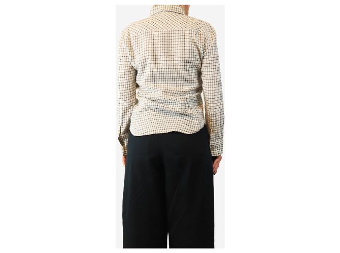 Isabel Marant Camicia Vittorio bianca e nera - size UK 10 Bianco - vista 2