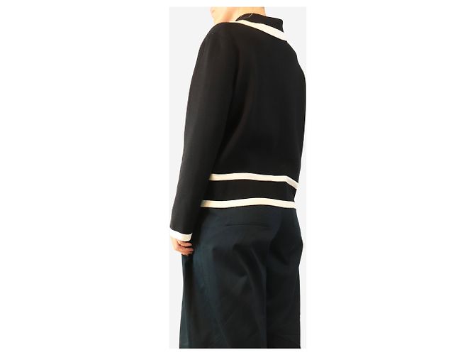 Gucci Strickjacke mit schwarz-weißen Kontrastpaspeln - size XL - Ansicht 2