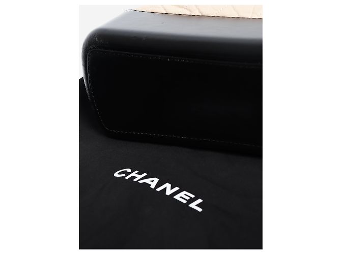 Chanel Borsa tote matelassé Gabrielle 2017 in pelle di agnello beige - vista 8