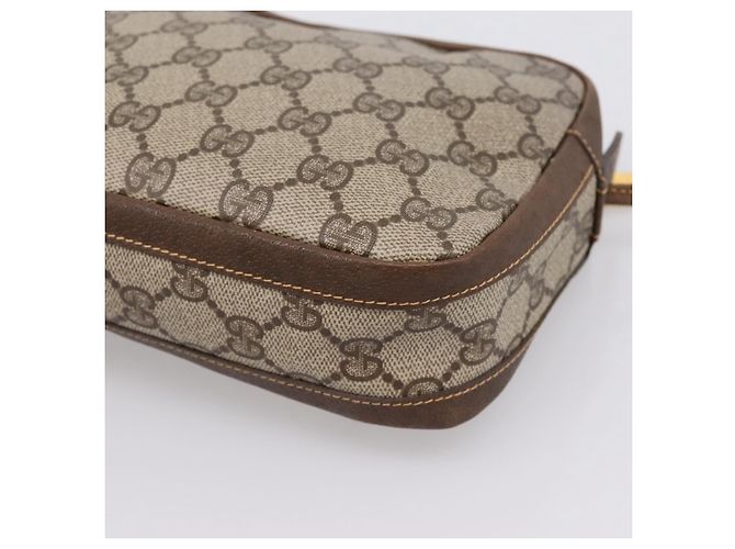 GUCCI GG Supreme Shoulder Bag PVC Beige Gold - vista 12