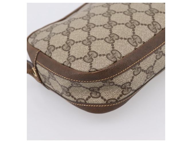 GUCCI GG Supreme Shoulder Bag PVC Beige Gold - vista 13