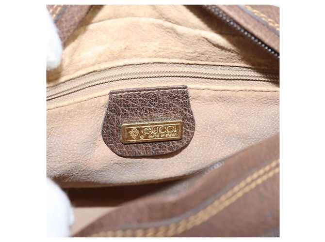 GUCCI GG Supreme Shoulder Bag PVC Beige Gold - vista 16