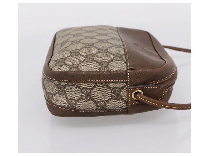 GUCCI GG Supreme Shoulder Bag PVC Beige Gold - vista 5