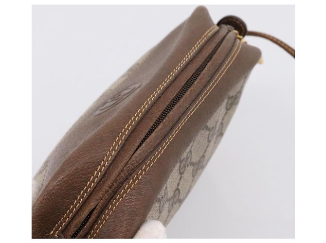 GUCCI GG Supreme Shoulder Bag PVC Beige Gold - vista 6