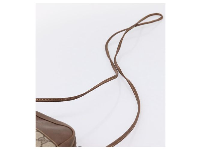 GUCCI GG Supreme Shoulder Bag PVC Beige Gold - vista 8