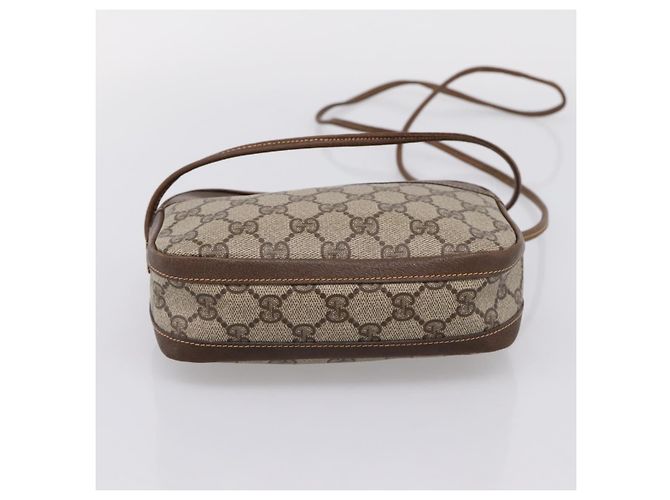 GUCCI GG Supreme Shoulder Bag PVC Beige Gold - vista 9