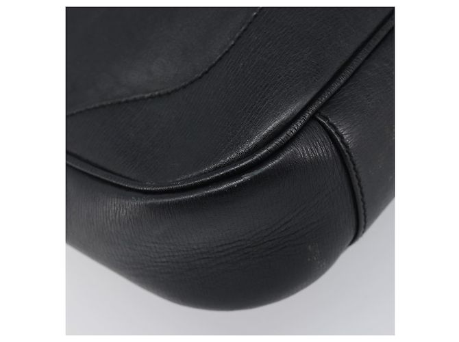 GUCCI Bamboo Hand Bag Leather Black Silver 001 4095 - vista 11