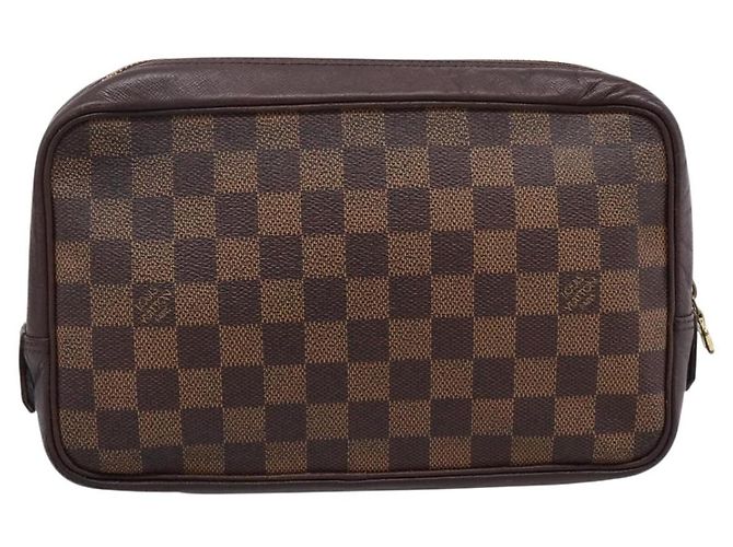 LOUIS VUITTON Damier Ebene Trousse Toilette 25 Clutch Bag N47624 LV - vista 3