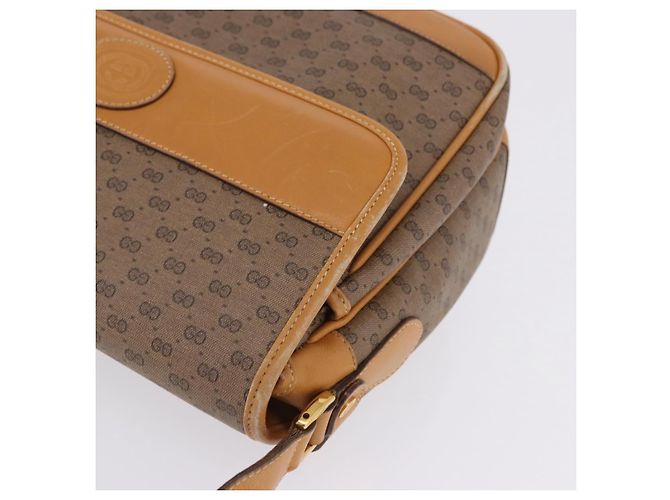 GUCCI Micro GG Shoulder Bag PVC Leather Beige Gold Tone 001 116 0925 - vista 15