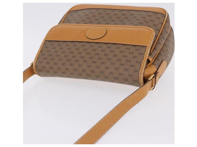 GUCCI Micro GG Shoulder Bag PVC Leather Beige Gold Tone 001 116 0925 - vista 16