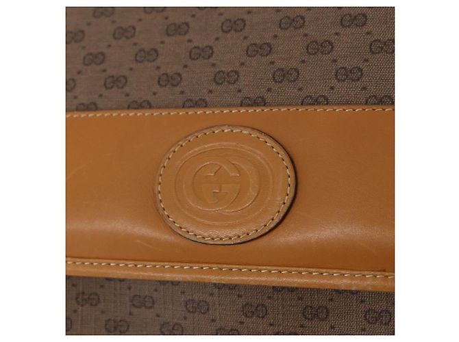 GUCCI Micro GG Shoulder Bag PVC Leather Beige Gold Tone 001 116 0925 - vista 27