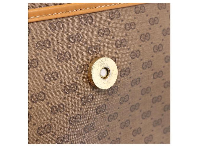 GUCCI Micro GG Shoulder Bag PVC Leather Beige Gold Tone 001 116 0925 - vista 31