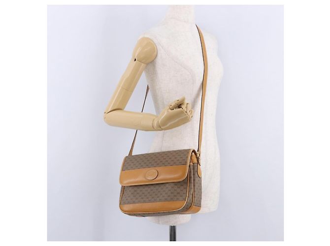 GUCCI Micro GG Shoulder Bag PVC Leather Beige Gold Tone 001 116 0925 - vista 38