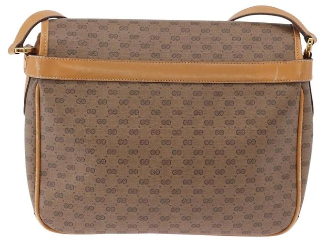 GUCCI Micro GG Shoulder Bag PVC Leather Beige Gold Tone 001 116 0925 - vista 4