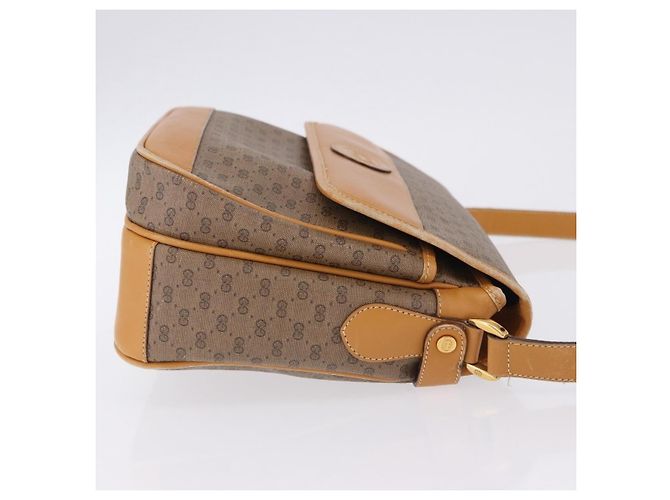 GUCCI Micro GG Shoulder Bag PVC Leather Beige Gold Tone 001 116 0925 - vista 6