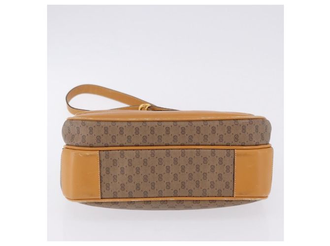 GUCCI Micro GG Shoulder Bag PVC Leather Beige Gold Tone 001 116 0925 - vista 8