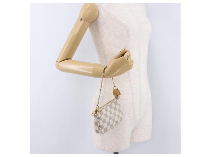 LOUIS VUITTON Damier Azur Mini Pochette Accessoires Pouch N58010 LV - vista 20