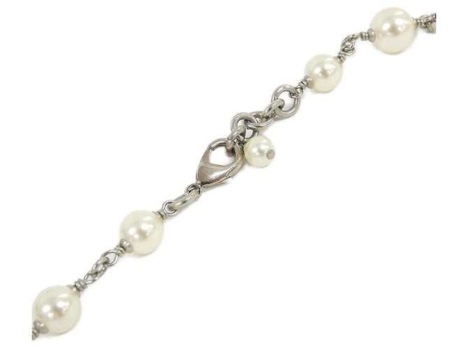 Colar Chanel 36121 Prata Branco - vista 5