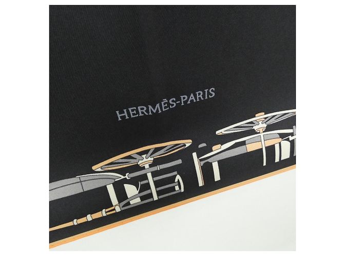 Hermès Foulard Hermes COMPLICATION EQUESTRE Carre Nero Bianco - vista 2