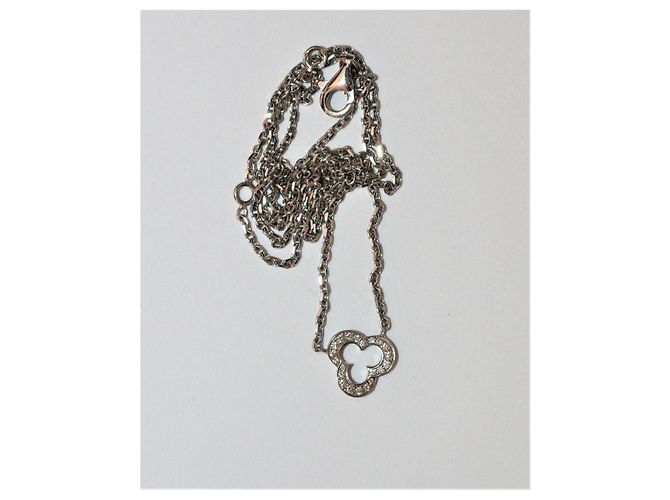 Collana Chanel Camelia in oro bianco e diamanti - vista 7