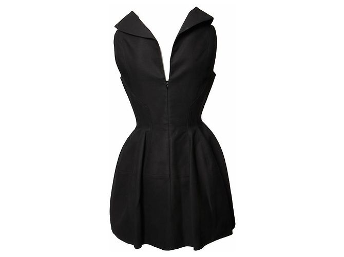 Alaïa, vestido tecido preto. - vista 3