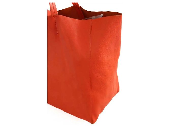 Cabas Céline Oranger Leder-Horizontal-Shopper - Ansicht 2