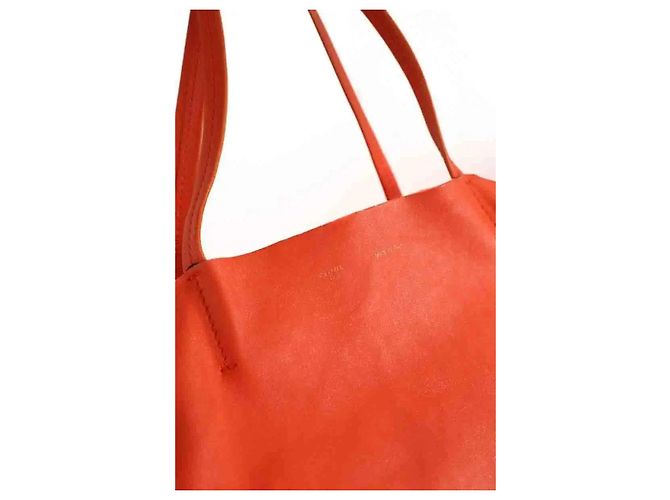Cabas Céline Oranger Leder-Horizontal-Shopper - Ansicht 4